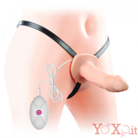 Vibratore Cavo Indossabile per Uomo 16 x 4 cm. color Carne