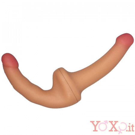 Fallo Doppio Indossabile 30,5 x 3,2 cm. in Silicone color Carne