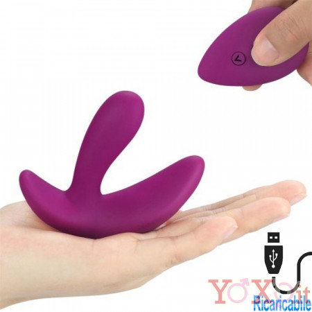 O-Sensual - Vibratore Indossabile con Telecomando Wireless 9 x 2 cm. in Silicone Fucsia Ricaricabile USB