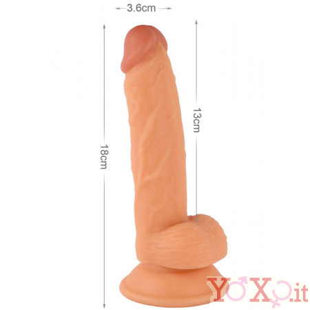 Dildo Realistico Morbido 15 x 3,6 cm. Samuel