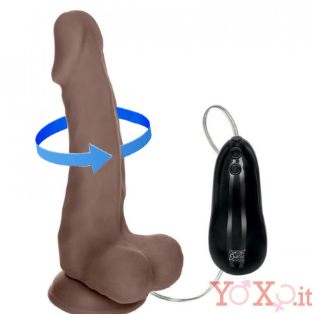 Vibratore Realistico Africano Rotante Emperor in Real Skin® 17 X 4,5 cm. 