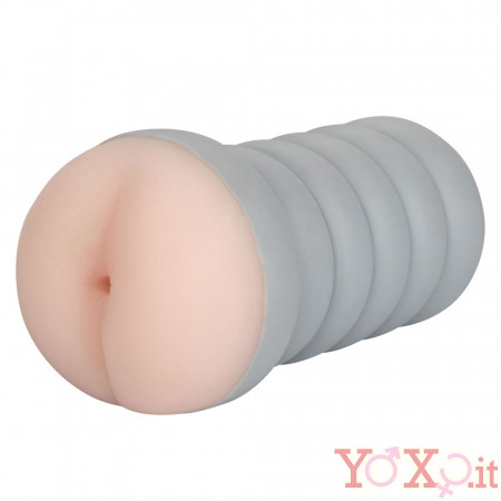 Ribbed Gripper Tight Ass - Masturbatore a Forma di Ano in Morbido TPR color Carne