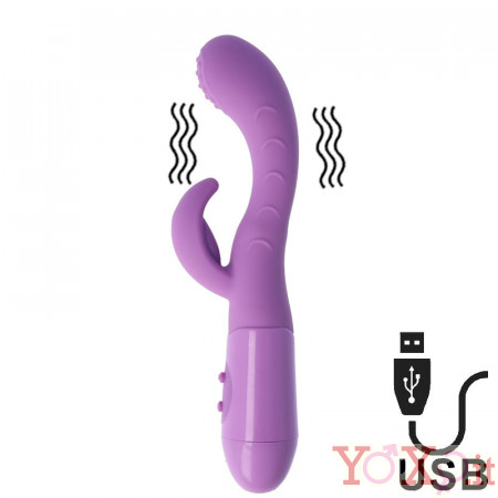 Vibratore N.75 con Stimolazione Punto G 15 x 3 cm Ricaricabile USB