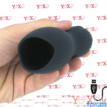 Fellatio Performer - Masturbatore Vibrante Ricaricabile USB Nero