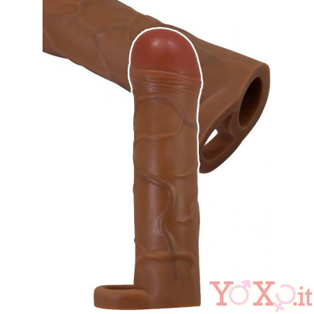 Guaina Fallica con Aggancio per Testicoli (+2,5 cm Lungh.) e (+35% Circonf.)