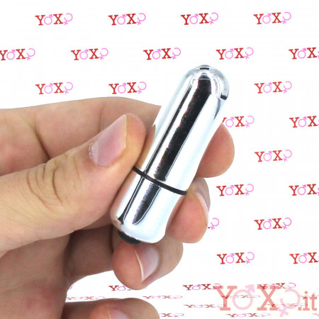 Mini Vibratore Bullet Argento 5,5 x 1,8 cm.