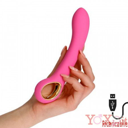 Vibratore Design Handy Line Grip Rosa 18,8 x 3,3 cm.
