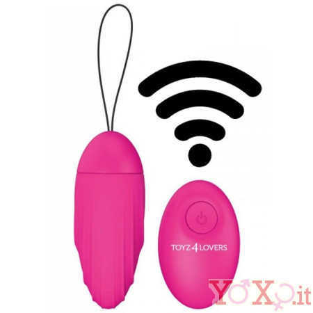 Ovetto Vibrante Telecomandato Elys Ripple Egg Remote Control Pink 9 x 3,7 cm.