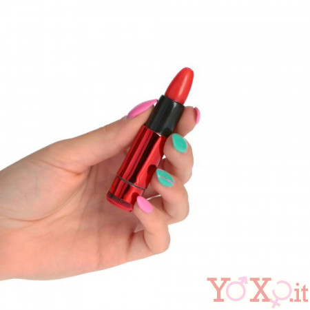 Mini Vibratore Timeless Lipstick Vibe Rosso 9 x 1,8 cm.