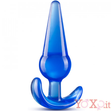 Cuneo anale da passeggio con bulbo blu 12,2 x 3,8 cm.
