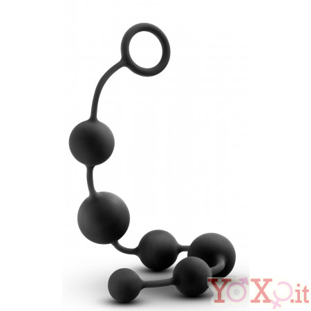 Catena Anale in Puro Silicone a Sfere Progressive 2,5/3,8 cm.