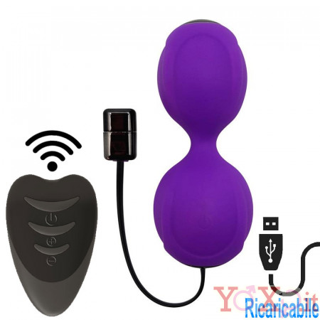 Adrien Lastic KEGEL VIBE - Palline Vaginali Vibranti con Telecomando 8,4 x 3,7 cm. in Silicone Viola