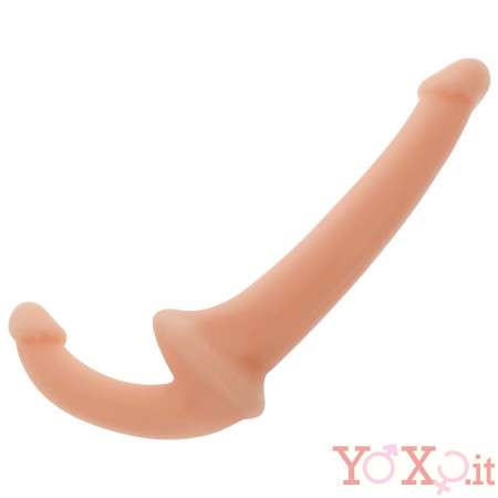 Fallo Doppio Indossabile 26 x 3 cm. in Silicone color Carne