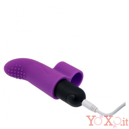 Mini Vibratore Viola da Dito Ricaricabile USB