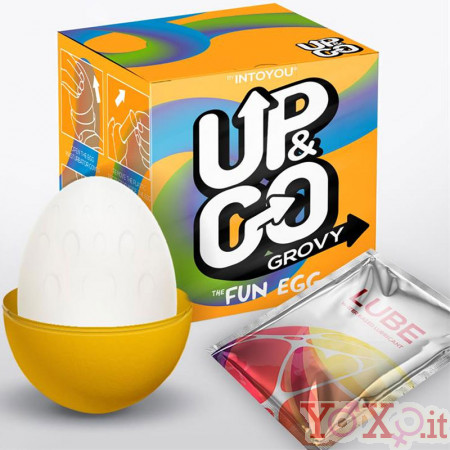 Ovetto masturbatore maschile in silicone - Up&Go Grovy Egg
