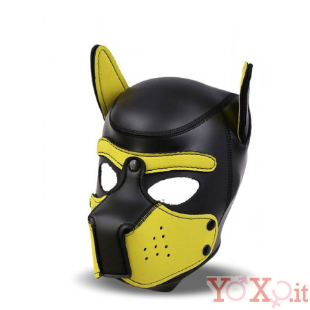 Puppy Mask per Dogplay Maschera da Cane in Neoprene