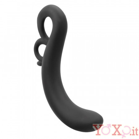 Banee Stimolatore Prostata Manuale 15 x 2,5 cm. in Silicone Nero