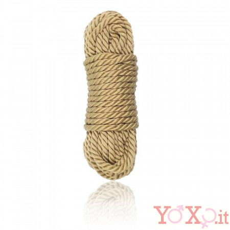 Corda di canapa naturale per Bondage BDSM e Shibari 5 m.