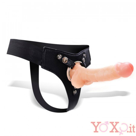 StrapOn per Donna con Imbracatura Elastica e Anello 15,4 x 3,2 cm.