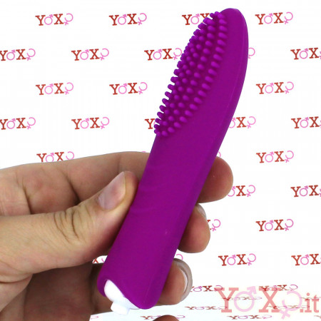 Dotys - Mini Vibratore Bullet Stimolante in Silicone 12 x 3 cm. Fucsia