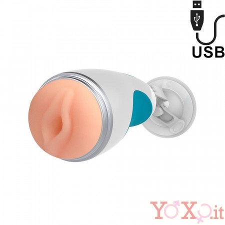 Onalis - Masturbatore Automatico Vibrante con Effetti Sonori Ricaricabile USB