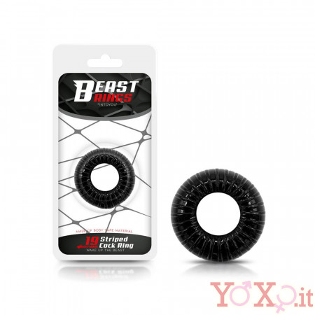 Anello Fallico in Silicone 4,5 cm. Nero