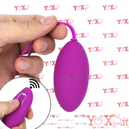 Eggy - Ovetto Vibrante Wireless in Silicone 7,5 x 3,6 cm. Fucsia