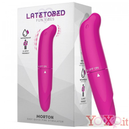 Mini vibratore Punto G rosa 13 x 2,5 cm.