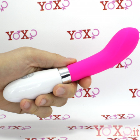 Vibratore in silicone rosa 21 x 3,4 cm.