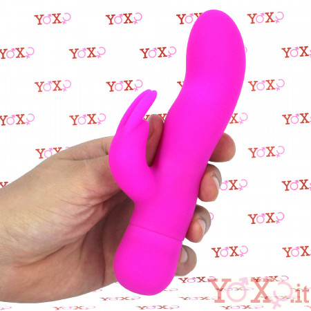 Mira - Vibratore Rabbit in Silicone 17 x 3,5 cm. Rosa