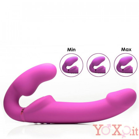 Strapless Strapon Vibrante Senza Lacci con Fallo interno Gonfiabile telecomandato Evoke di Strap U