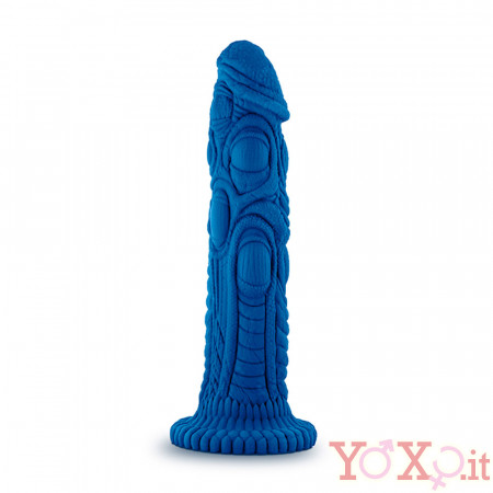 Draken - Dildo di Drago con Aggancio Universale 19,9 x 4,5 cm. Blu