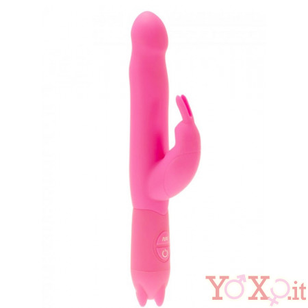 Vibratore Rabbit a 2 motori in Puro Silicone 20 X 3,2 cm.
