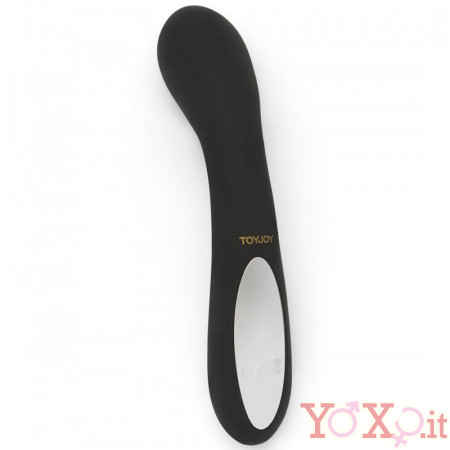 Vibratore per Punto G di Lusso in Silicone Nero 16 x 3,4 cm.