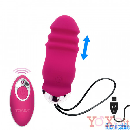 Sunny Side Up - Ovetto Pulsante Wireless in Silicone 8,9 x 3,3 cm. Fucsia Ricaricabile con USB