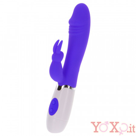 Funky Rabbit - Vibratore Rabbit in Silicone 19 x 3 cm. Viola