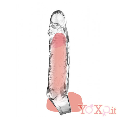 Guaina Fallica Ingrossa Pene Trasparente 16cm x 3cm