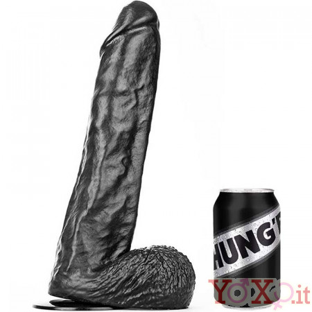 Fallo realistico gigante Goliath nero 36 x 7,6 cm.