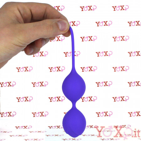 Sfere Vaginali in Puro Silicone Purple 16,5 x 2,9 cm.