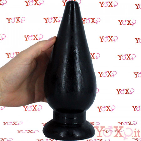 Boum 3 - Cuneo Anale Gigante 24 x 9,4 cm. Nero