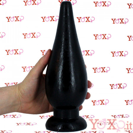 Boum 4 - Cuneo Anale Gigante 28 x 9 cm. Nero