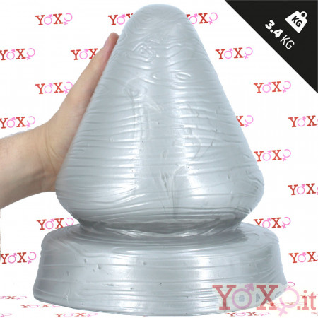 Sirup XL - Cuneo Anale Gigante Striato 26 x 18 cm. Grigio Chiaro