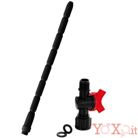 Doccia Intima Vaginale e Anale Flessibile in Puro Silicone 40 cm. 
