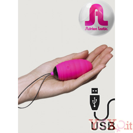 Adrien Lastic Ocean Breeze 2.0 - Ovetto Wireless in Silicone 7,5 x 3,4 cm. Ricaricabile USB Rosa