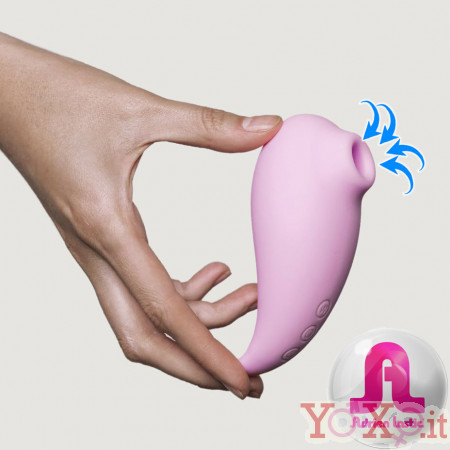 Omaggio Adrien Lastic REVELATION - Succhia Clitoride in Silicone 10,2 x 4,5 cm. Rosa