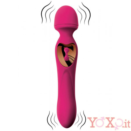 Massaggiatore con Impugnature Vibrante 20 x 4,2 cm Ricaricabile con USB Agon 