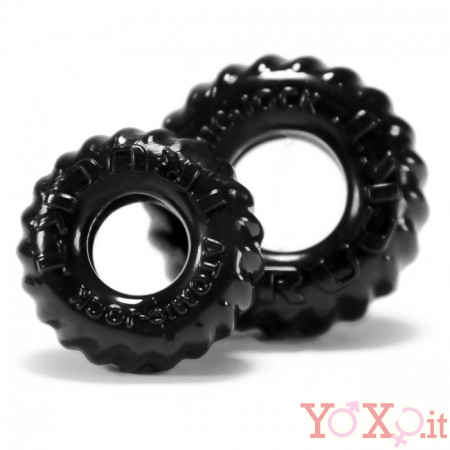 OXBALLS - Cockrings Truckt Set di 2 Nero