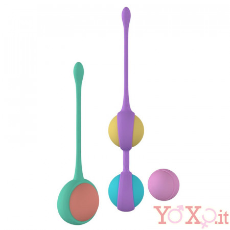 4 Sfere Vaginali in Silicone per Esercizi Pavimento Pelvico