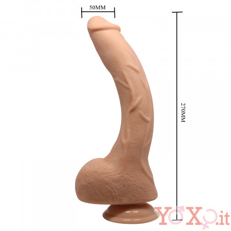 Dildo Realistico Flessibile Jack Colore Carne 27 x 5 cm.