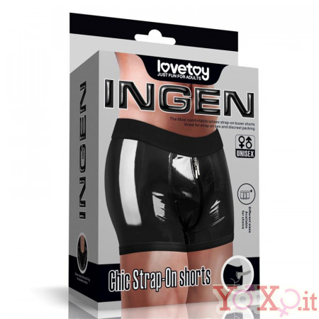 Boxer UNISEX con Buco per Dildo Strap On  (Taglie da 70 a 110 cm)